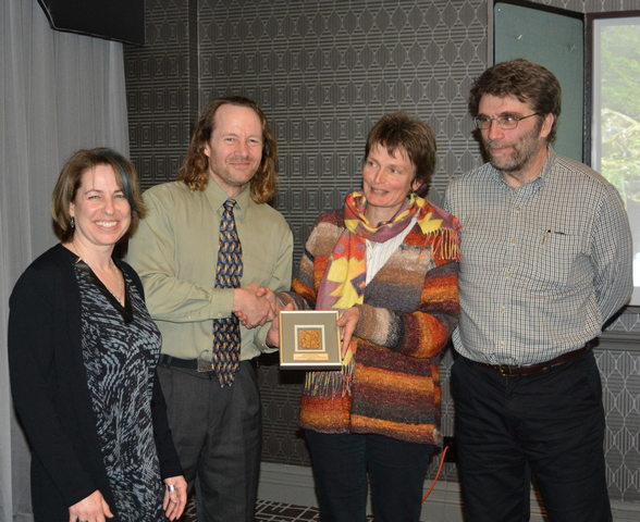 Presentation of Gold Leaf Award to Nature Trust.